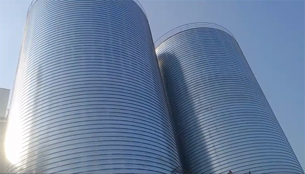 桂林2座混凝土高架卷板仓